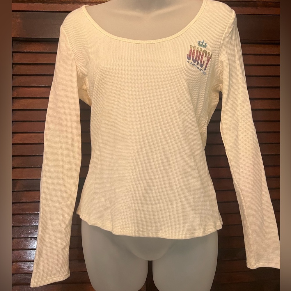 juicy couture waffle knit longsleeve
